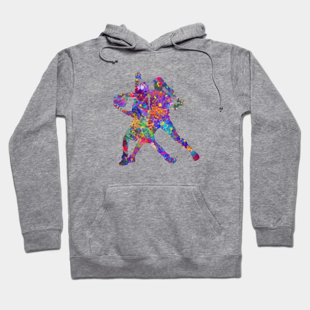 Basketball player girl Hoodie by Yahya Art